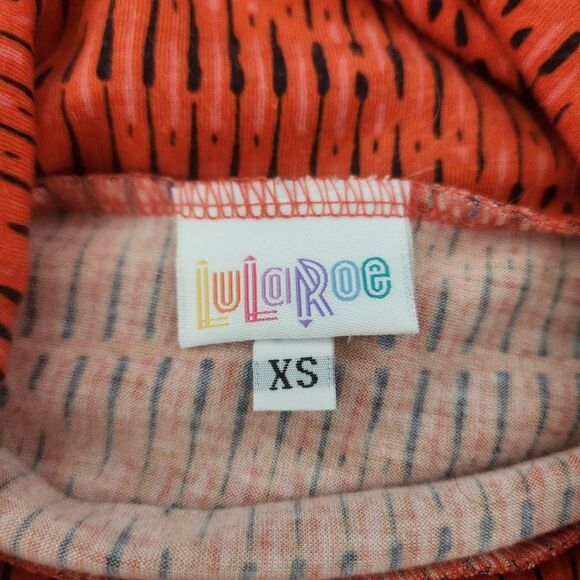 Lularoe Maxi Skirt Tummy Control Waistband Orange and Black Size XS - Picture 4 of 7
